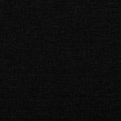 Křeslo S Podnožkou Černé Textil