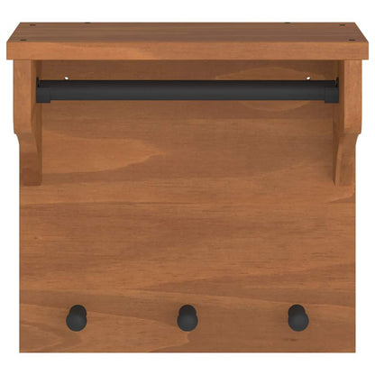 Nástěnný Věšák Na Kabáty Sandnes 43X30X42 Cm Borovicový Masiv