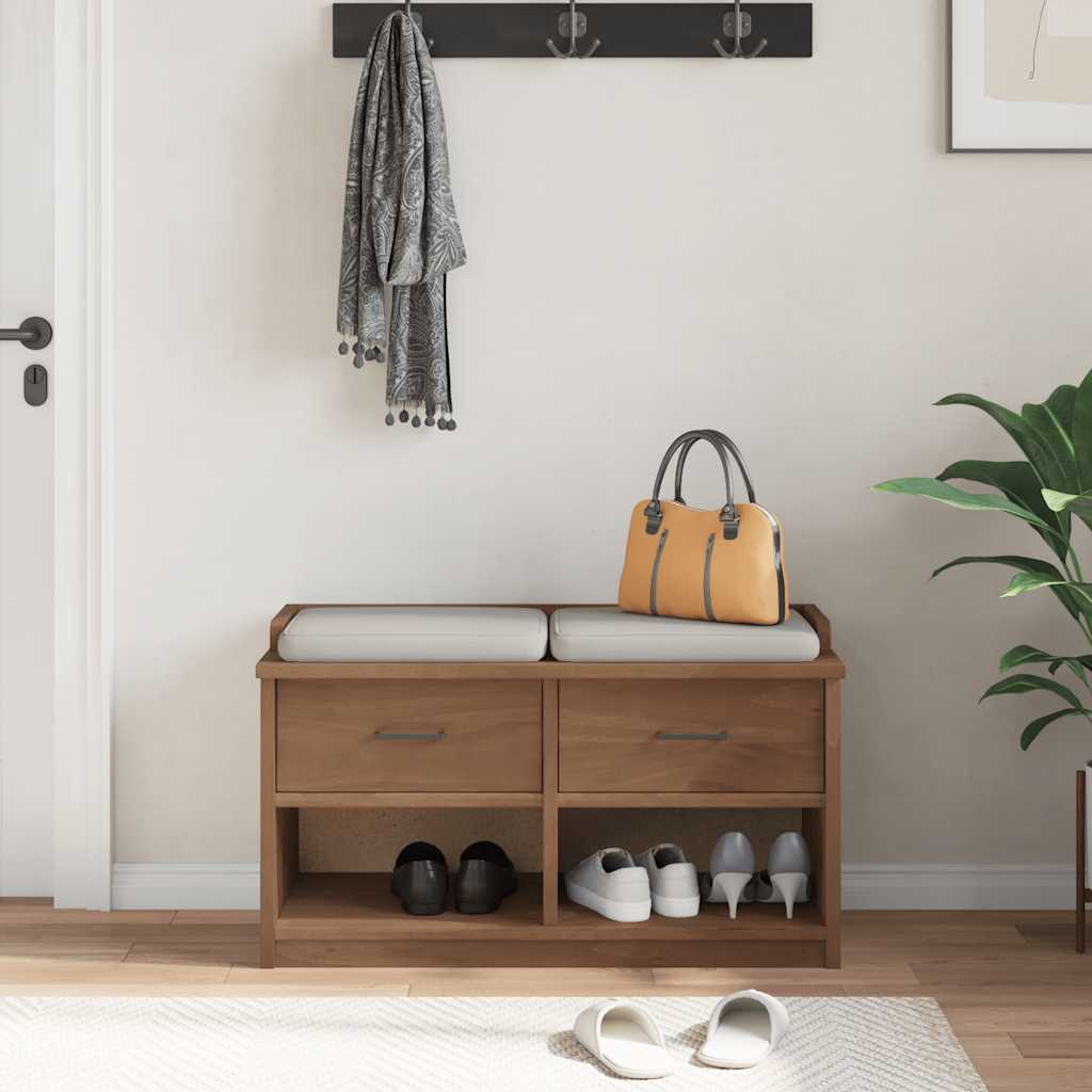 Lavice Do Předsíně Sandnes 87X40X50 Cm Masivní Borovice