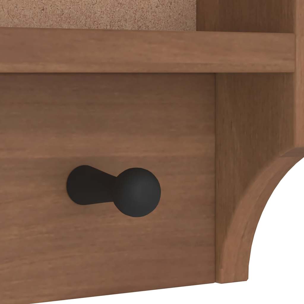 Nástěnný Věšák Na Kabáty "Sandnes" 87X12X35 Cm Borovicový Masiv