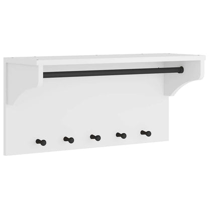 Nástěnný Věšák Na Kabáty 87X30X42 Cm Masivní Borovice