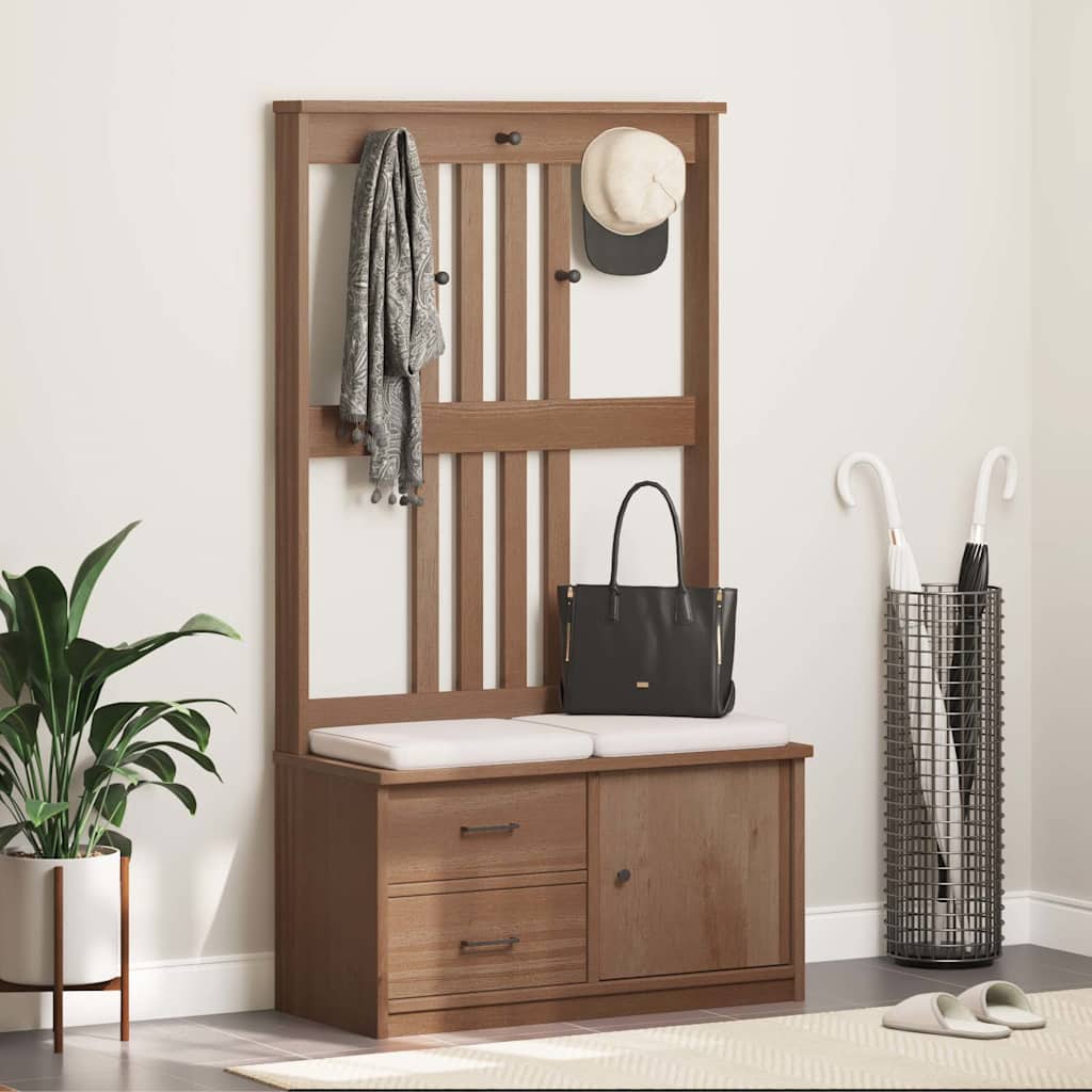 Předsíňový Strom Sandens 87X40X159,5Cm Borovicový Masiv