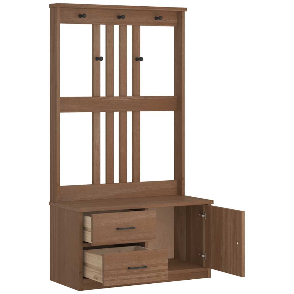 Předsíňový Strom Sandens 87X40X159,5Cm Borovicový Masiv