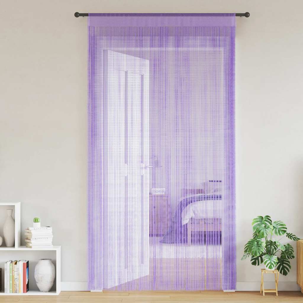 Provázkové Záclony, 2 Ks, 100X250 Cm,