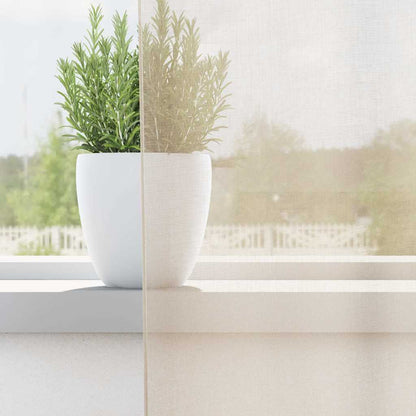 Voálové Závěsy S Průchodkami 2 Ks Krémové Krémová