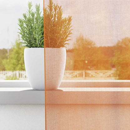 Voálové Záclony S Průchodkami 2 Ks Oranžová Orange