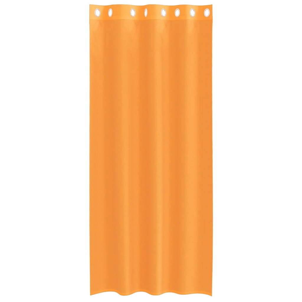 Voálové Záclony S Průchodkami 2 Ks Oranžová Orange