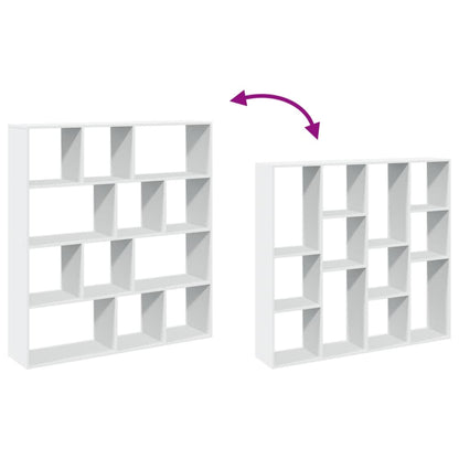 Knihovna 132 X 29 X 141,5 Cm Kompozitní Dřevo Bílá