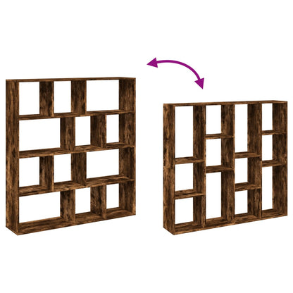 Knihovna 132 X 29 X 141,5 Cm Kompozitní Dřevo Kouřový Dub