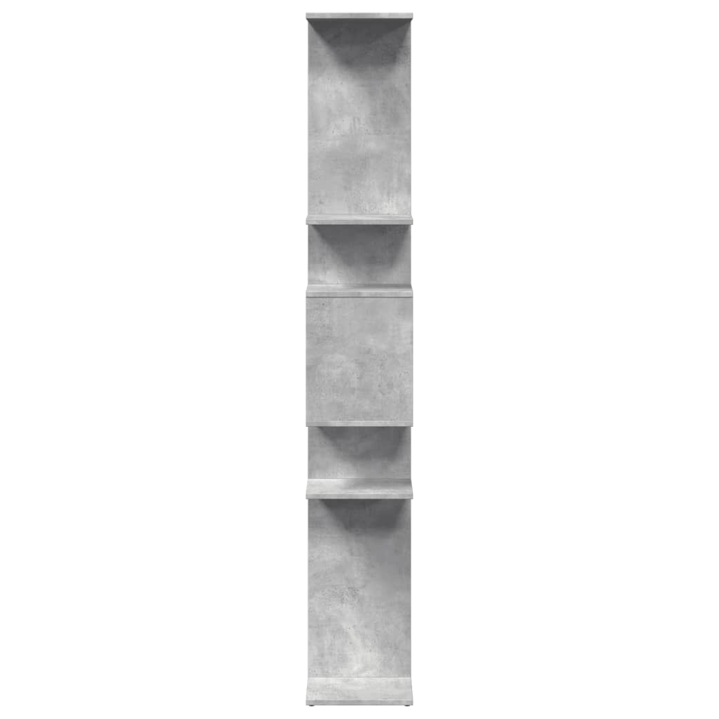Knihovna Betonově Šedá 92 X 29 X 188 Cm Kompozitní Dřevo