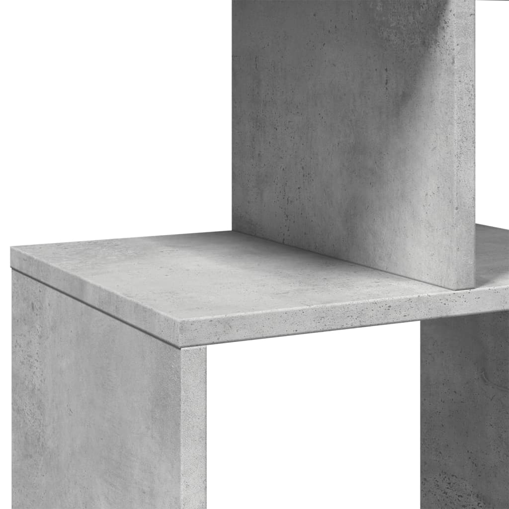Knihovna Betonově Šedá 92 X 29 X 188 Cm Kompozitní Dřevo