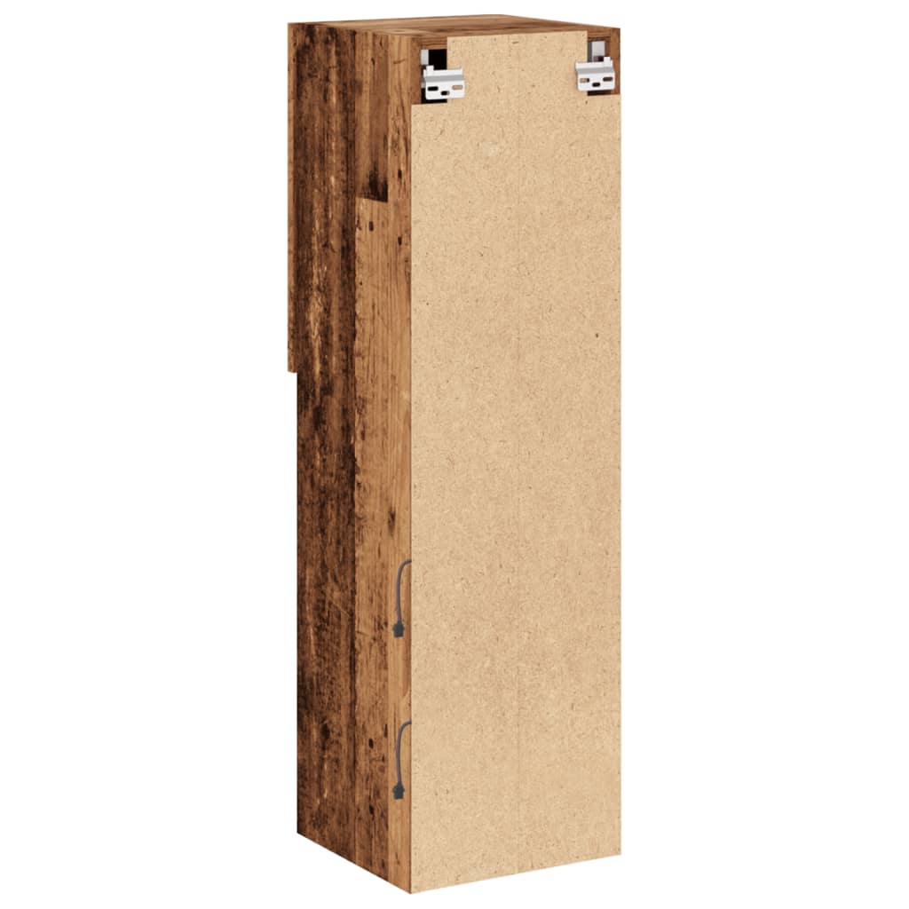 Tv Skříňka S Led Osvětlením Old Wood 30,5 X 30 X Staré Dřevo