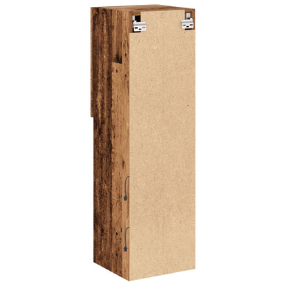 Tv Skříňka S Led Osvětlením Old Wood 30,5 X 30 X Staré Dřevo
