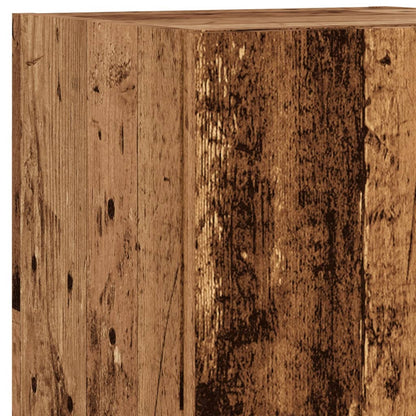 Tv Skříňka S Led Osvětlením Old Wood 30,5 X 30 X Staré Dřevo