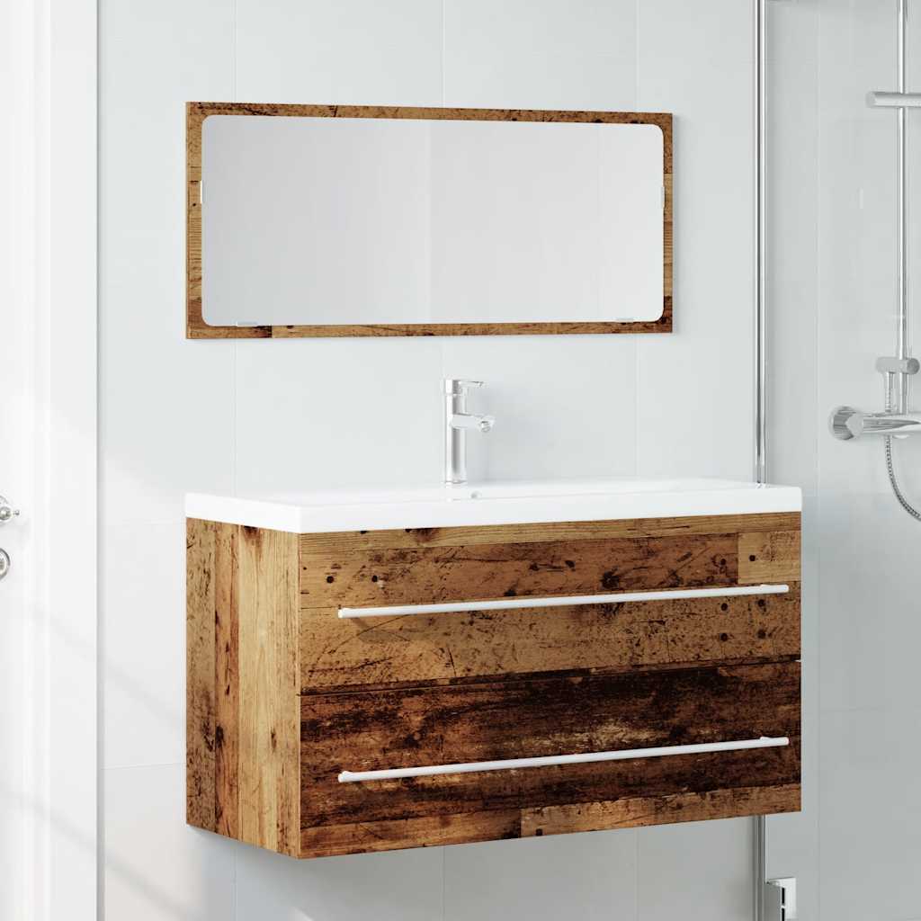 2Dílná Koupelnová Sestava Old Wood Kompozitní Dřevo