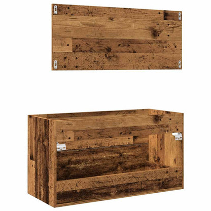 2Dílná Koupelnová Sestava Old Wood Kompozitní Dřevo