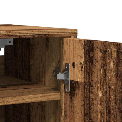 Botníky 2 Ks Old Wood 32 X 35 X 70 Cm Kompozitní Dřevo