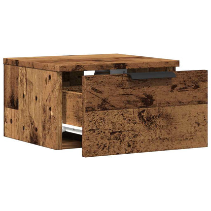 Nástěnný Noční Stolek Old Wood 34 X 30 X 20 Cm