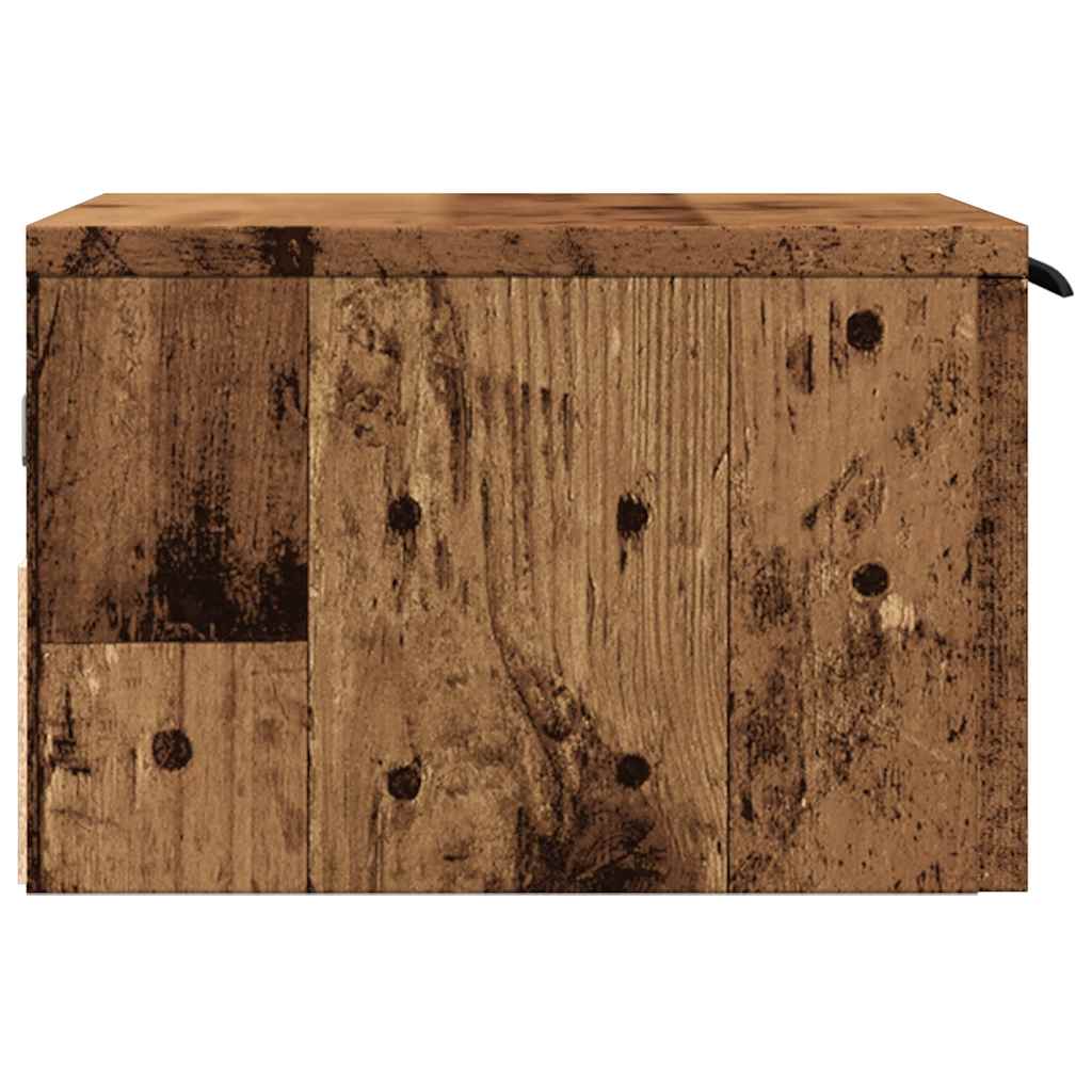 Nástěnný Noční Stolek Old Wood 34 X 30 X 20 Cm