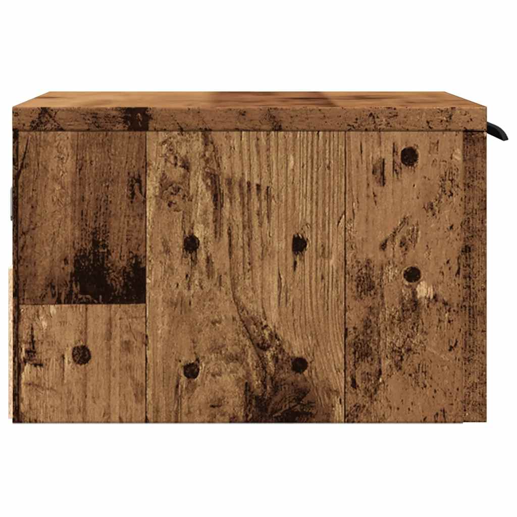 Nástěnné Noční Stolky 2 Ks Old Wood 34 X 30 X 20 Cm