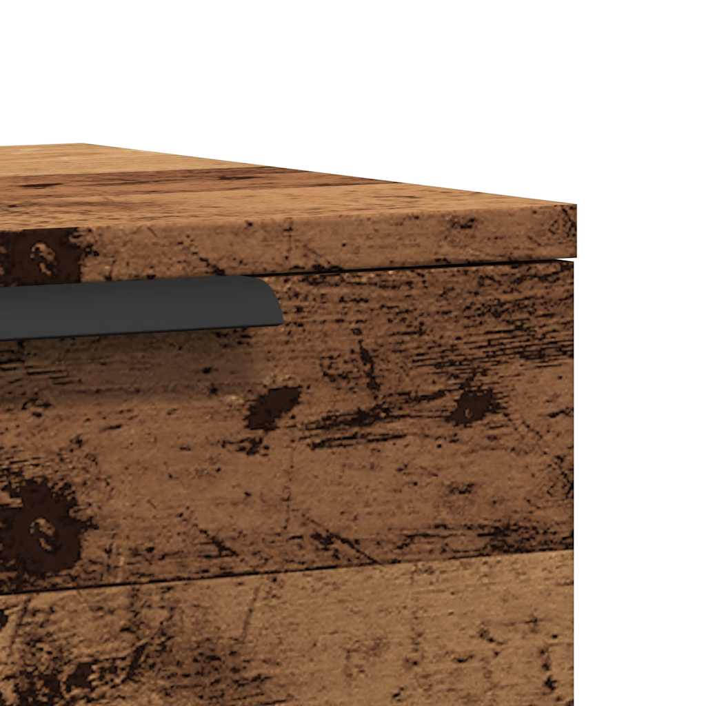 Nástěnné Noční Stolky 2 Ks Old Wood 34 X 30 X 20 Cm