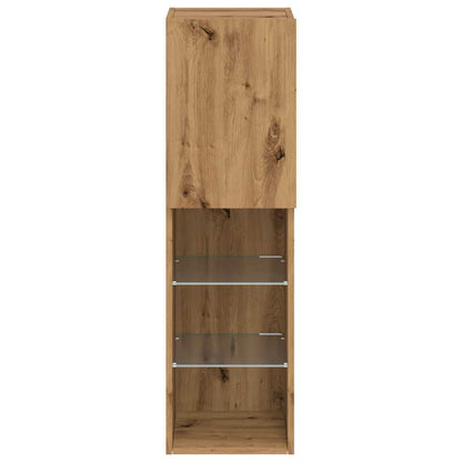 Tv Skříňka S Led Osvětlením 30,5 X 30 X Dub Artisan