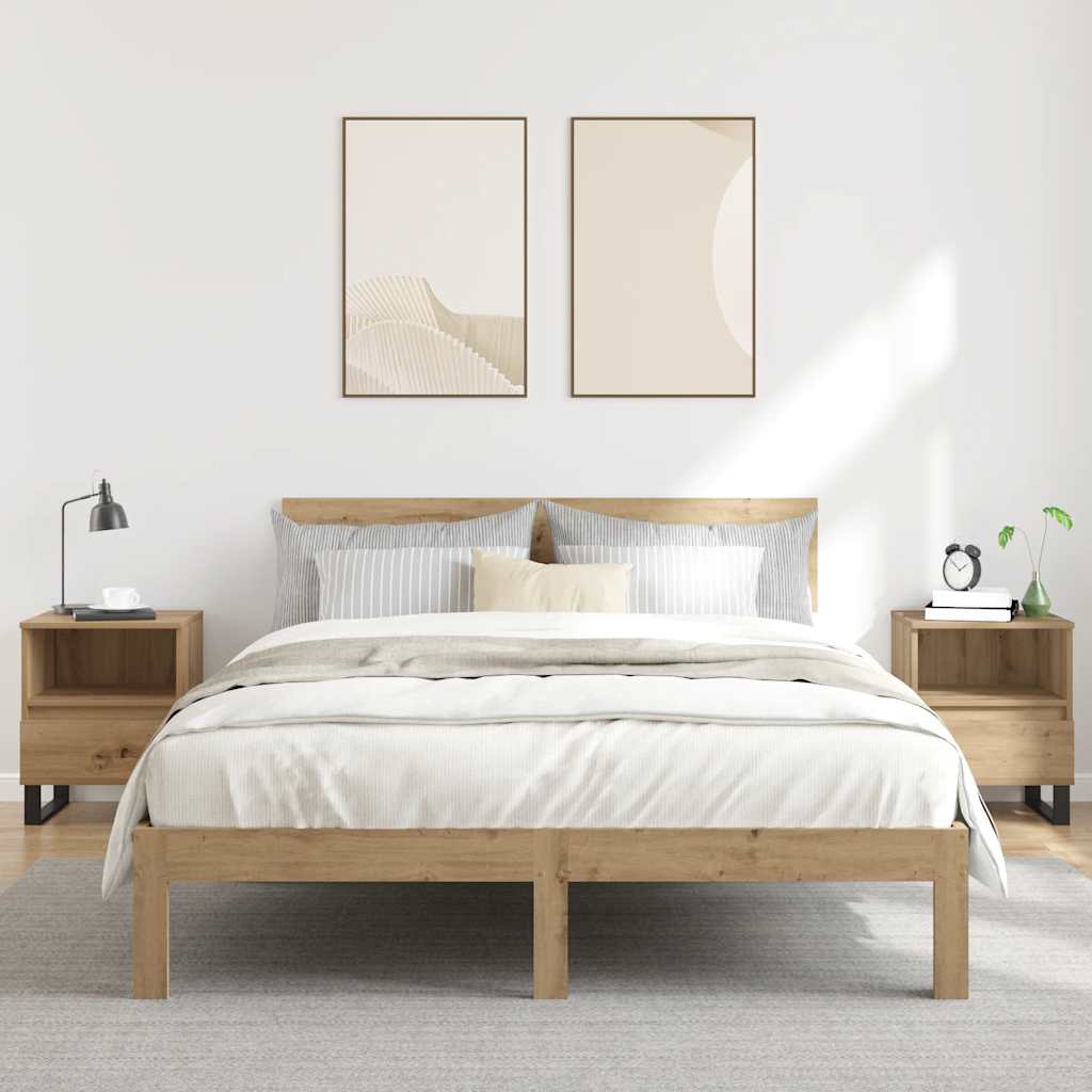 Noční Stolek 40 X 35 X 50 Cm Kompozitní Dřevo