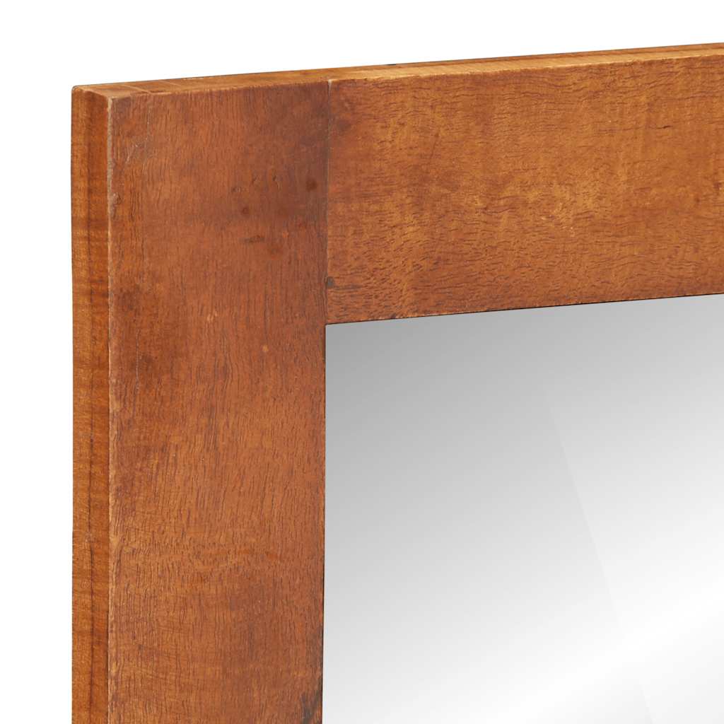 Nástěnné Zrcadlo Se Zásuvkami 60X33X90Cm Masivní Akáciové Dřevo