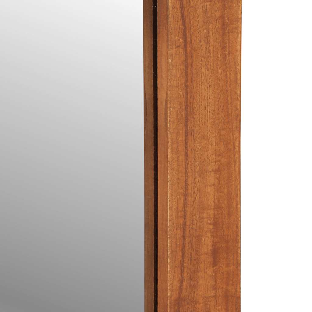 Nástěnné Zrcadlo Se Zásuvkami 60X33X90Cm Masivní Akáciové Dřevo