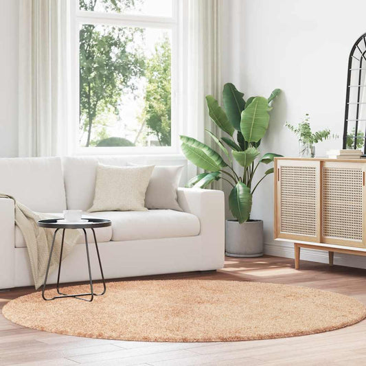 Koberec Shaggy S Vysokým Vlasem Navarra Béžový Béžová