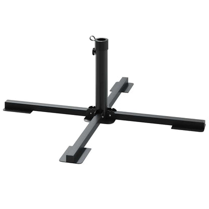 Sada 5 Kusů Podstavců Pod Zahradní Slunečník Žula A Ocel