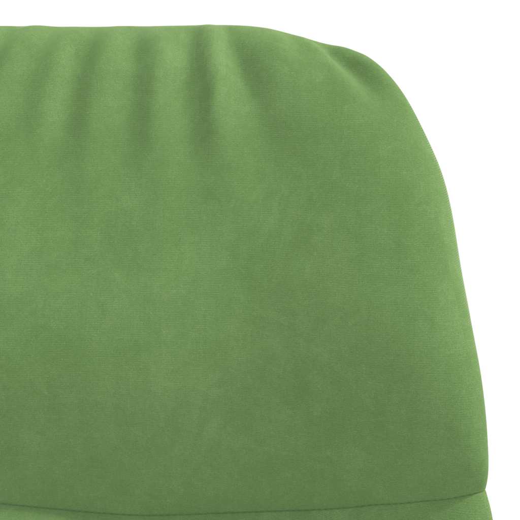Relaxační Křeslo Světle Zelené Samet