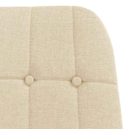 Relaxační Židle Krémová Textil
