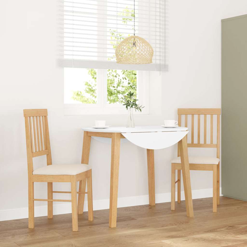 Jídelní Židle S Polštáři 2 Ks Hnědá Masivní Dřevěná Guma