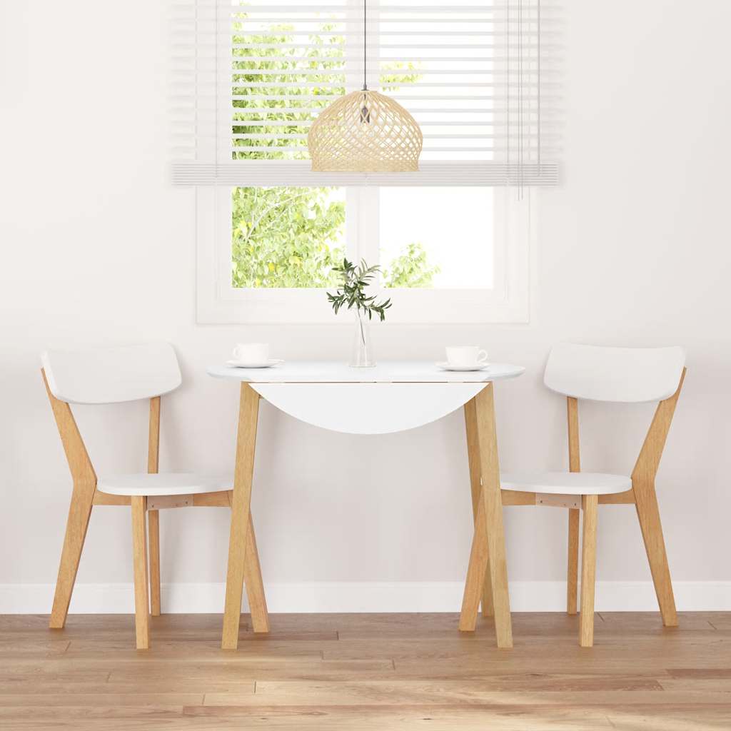 Jídelní Židle 2 Ks Z Masivního Dřeva Rubber