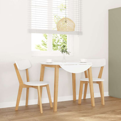 Jídelní Židle 2 Ks Z Masivního Dřeva Rubber