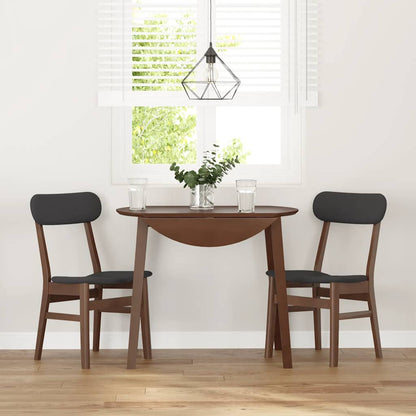 Jídelní Židle S Polštáři 2 Ks Hnědá Masivní Dřevěná Guma