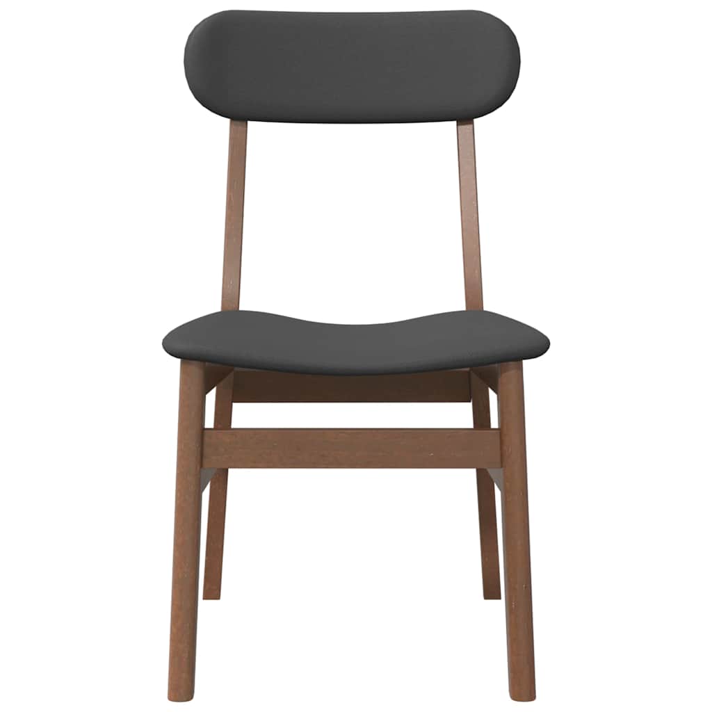 Jídelní Židle S Polštáři 2 Ks Hnědá Masivní Dřevěná Guma