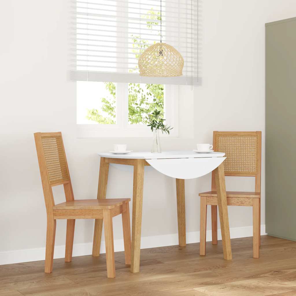 Jídelní Židle S Polštáři 2 Ks Masivního Dřeva S Gumou