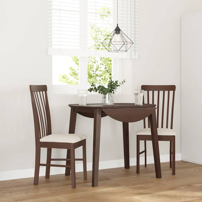 Jídelní Židle 2 Ks Bílé Masivní Dřevo Gumové