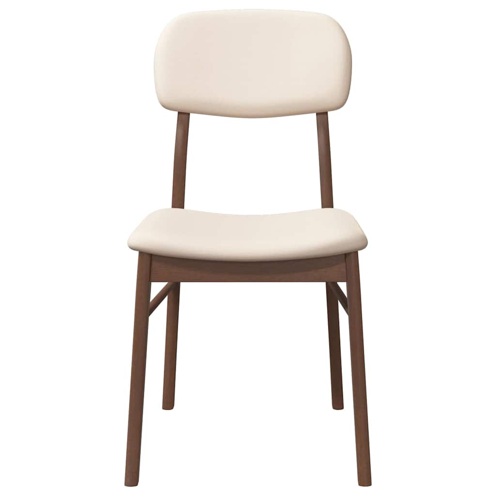 Jídelní Židle S Polštáři 2 Ks Hnědá Masivní Dřevěná Guma