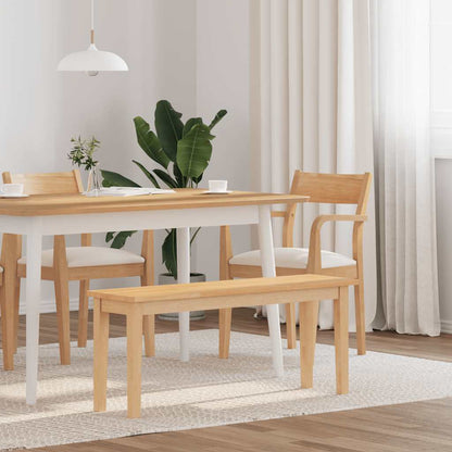 Lavice 110 Cm Hnědá Masivní Dřevo Guma