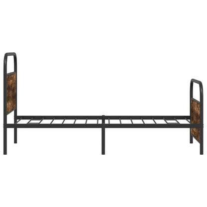 Rám Postele Bez Matrace 90X200 Cm Kouřový Dub Kompozitní Dřevo