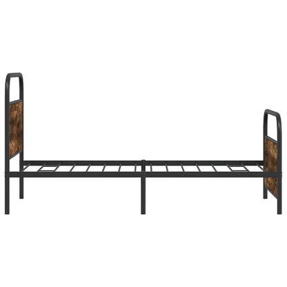 Rám Postele Bez Matrace 100X190 Cm Kouřový Dub Kompozitní Dřevo
