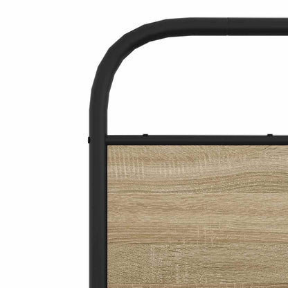Rám Postele Bez Matrace 120X200 Cm Kouřový Dub Kompozitní Dřevo