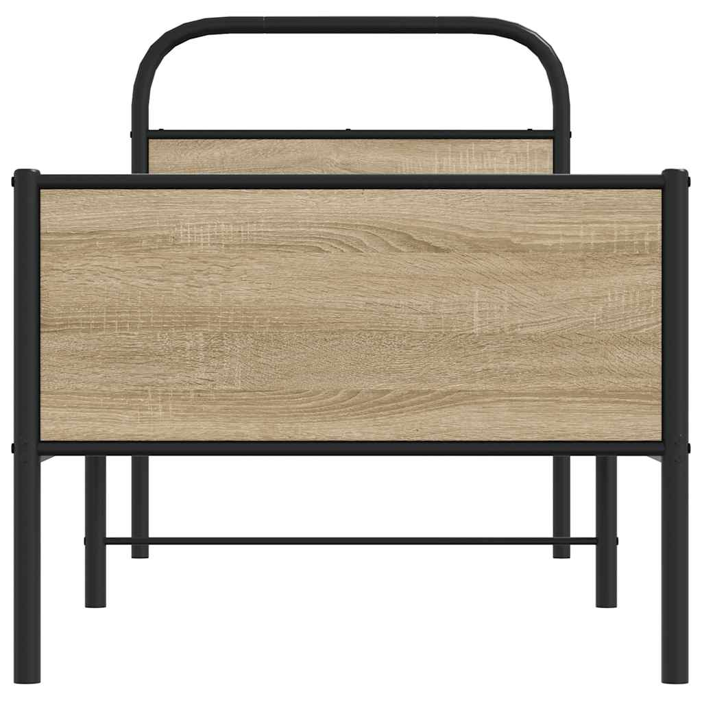 Rám Postele Bez Matrace 75X190 Cm Dub Sonoma Kompozitní Dřevo