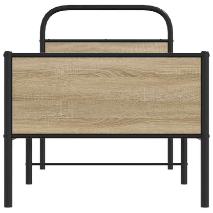 Rám Postele Bez Matrace 75X190 Cm Dub Sonoma Kompozitní Dřevo
