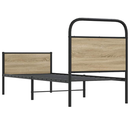Rám Postele Bez Matrace 75X190 Cm Dub Sonoma Kompozitní Dřevo