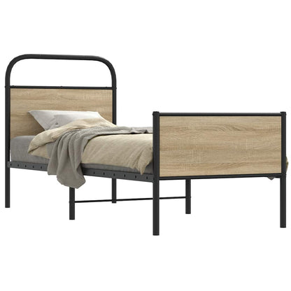Rám Postele Bez Matrace 75X190 Cm Dub Sonoma Kompozitní Dřevo