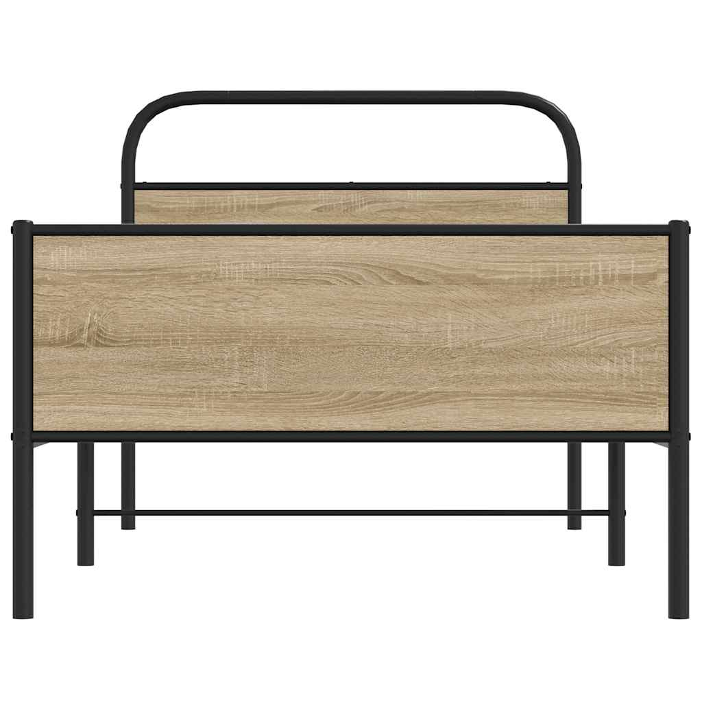 Rám Postele Bez Matrace 100X200 Cm Dub Sonoma Kompozitní Dřevo